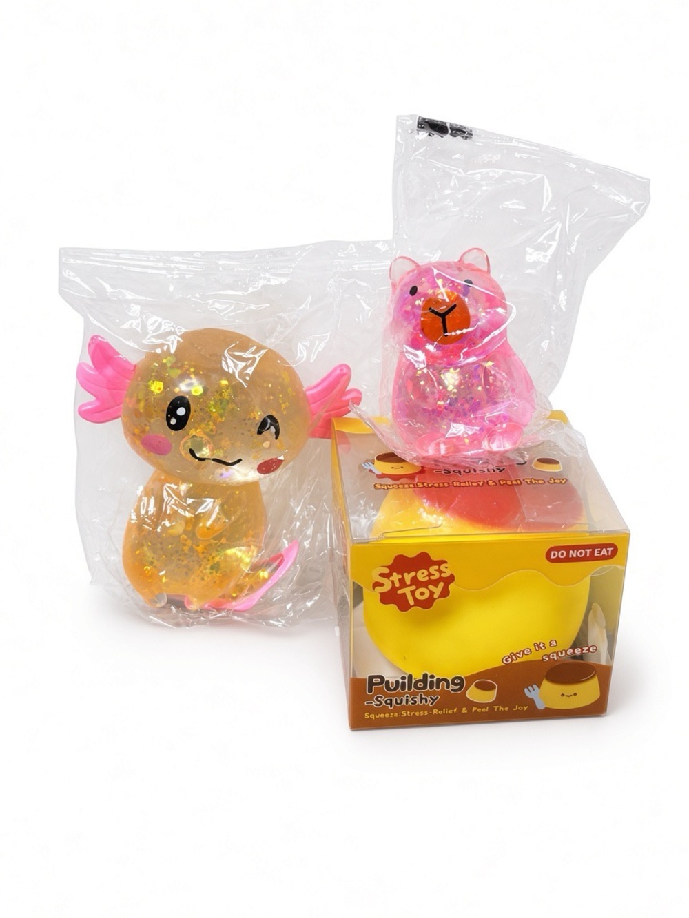 3Pc Vira Squishy Bundle - Crunchy & Sugar Textures